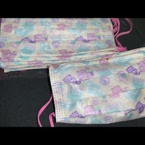 Kid Sized Face Coverings Care Bears design